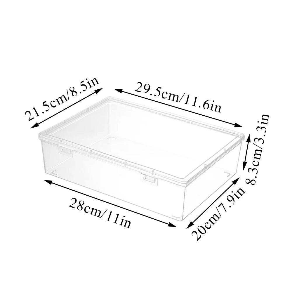 Boîte de rangement transparente
